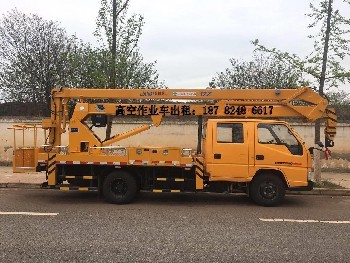 自貢高空作業車出租、車載式路燈車登高車租賃
