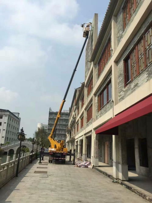 廣州高空車出租服務 涵蓋路燈安裝、監控維修、工廠安裝及建筑高空作業